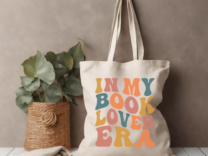 "In My Book Lover Era" Neutral Tote