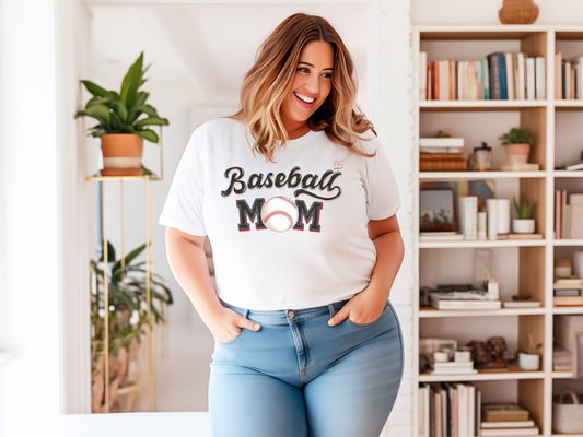 Vintage "Baseball Mom " Comfort Colors T-Shirt