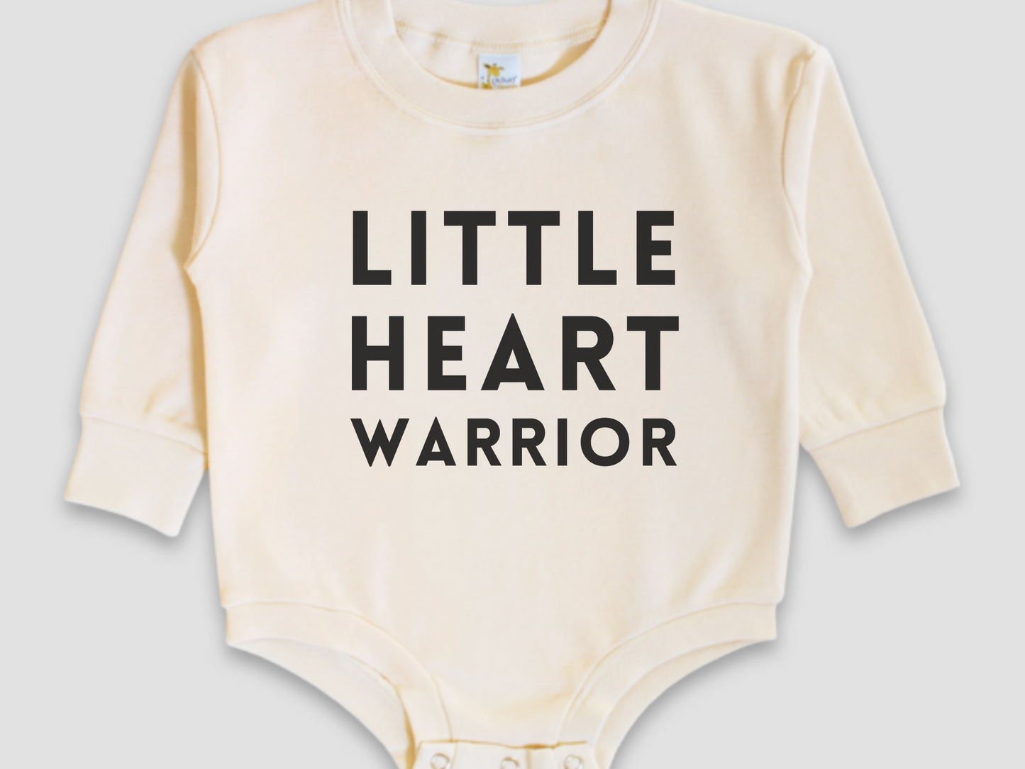 "Little Heart Warrior" Baby Romper