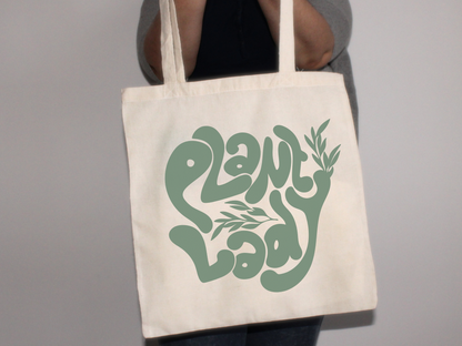 "Plant Lady" Neutral Tote