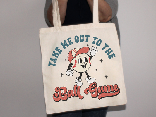 "Take Me Out to the Ball Game" Neutral Tote