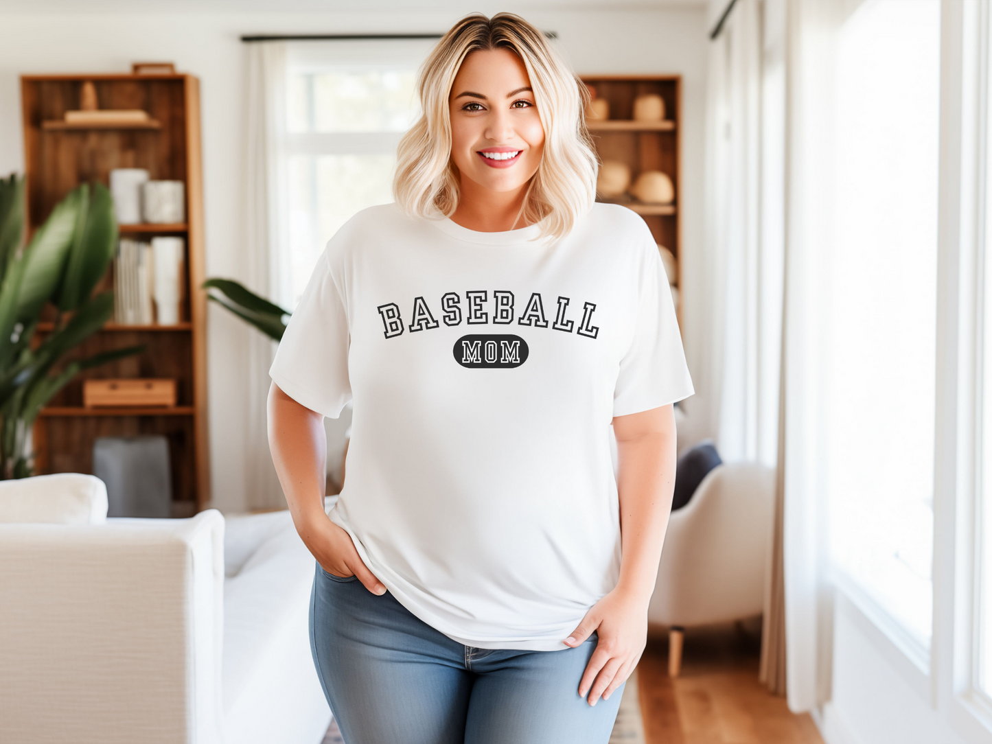 Bold "Baseball Mom" Comfort Colors T-Shirt