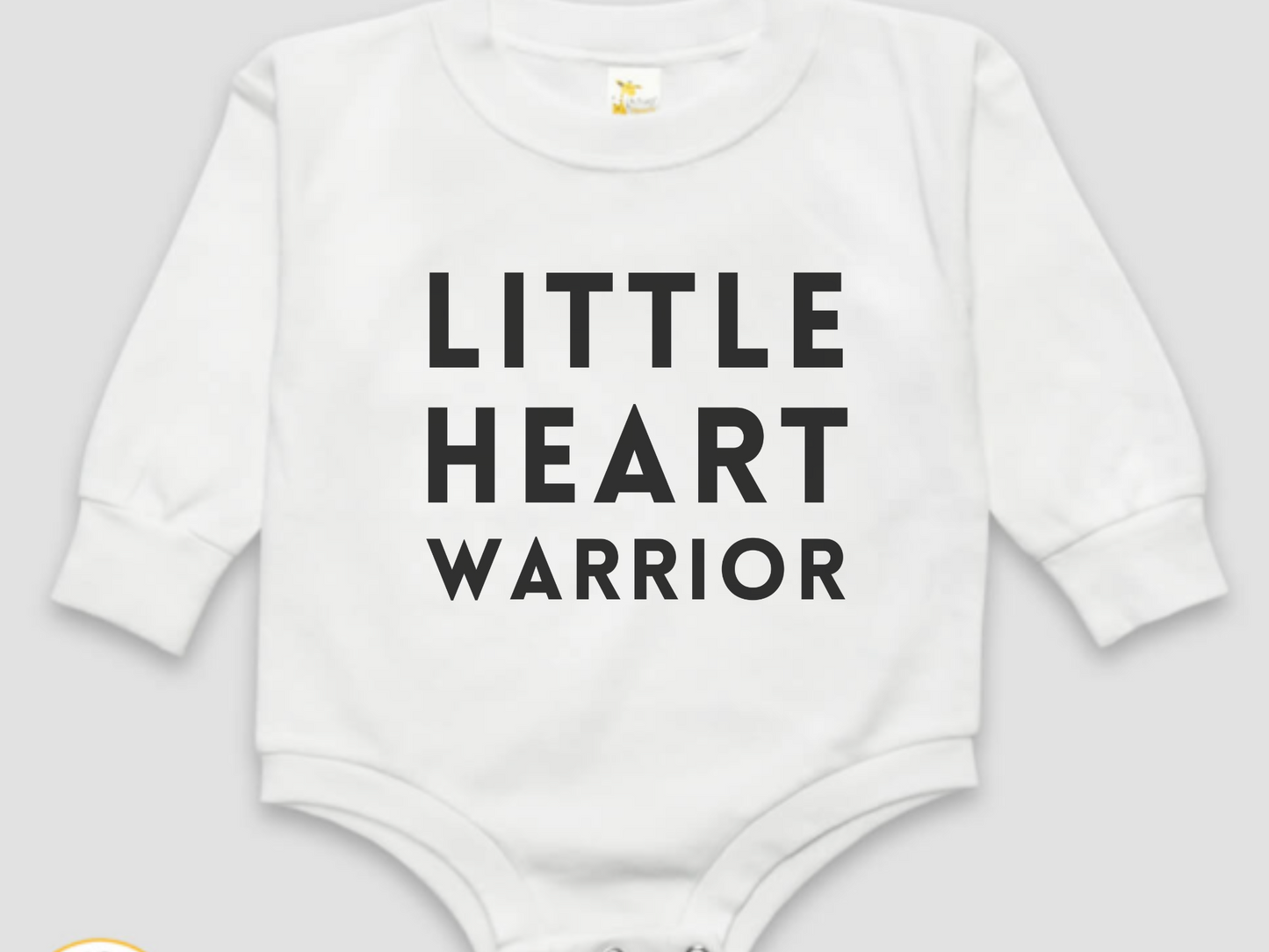 "Little Heart Warrior" Baby Romper