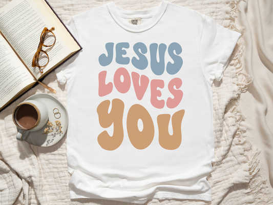 "Jesus Loves You" Comfort Colors T-shirt