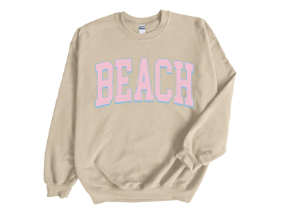 "Beach" Crewneck Sweater