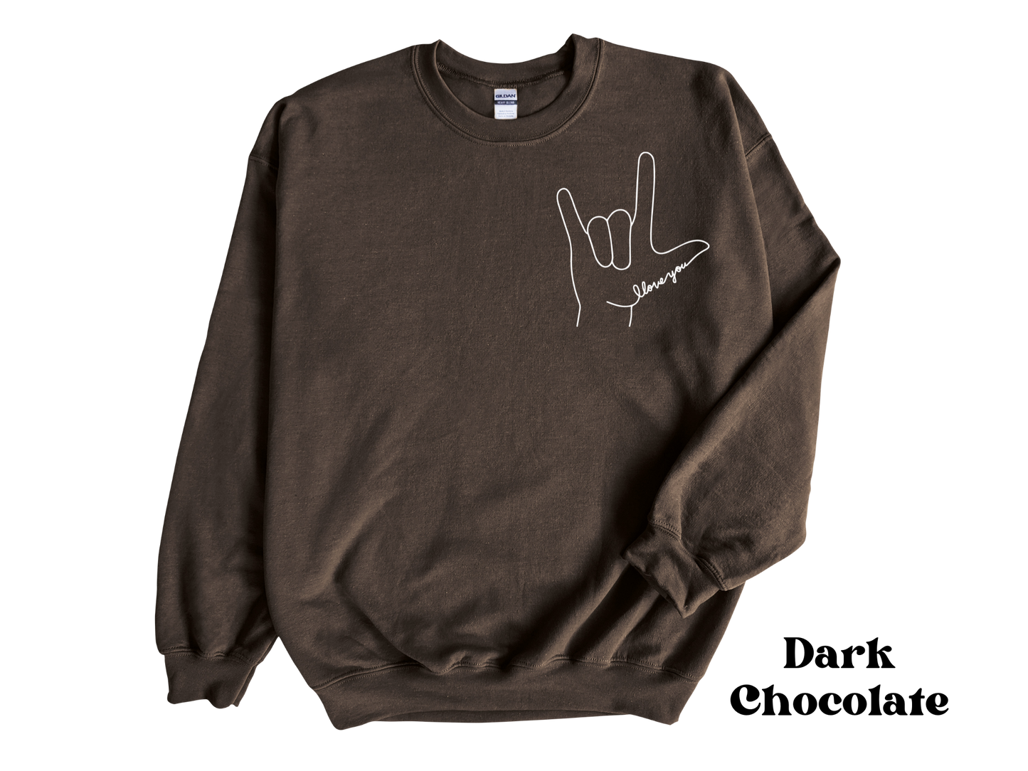 "I Love You" Sign Language Crewneck Sweater