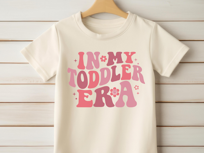 "In My Toddler Era" Pink Print T-shirt